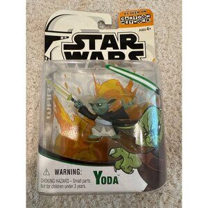 Star Wars Clone Wars Yoda Action Figure Cartoon Network Hasbro